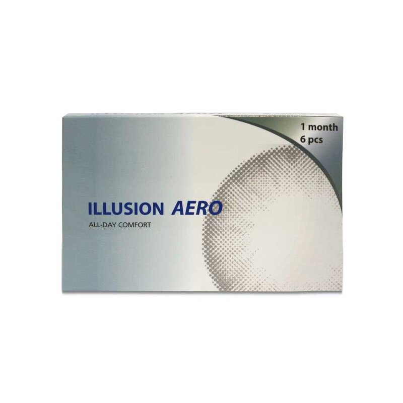 Линзы контактные Lllusion Aero на месяц -3.50/8.6/14.2 6 шт.
