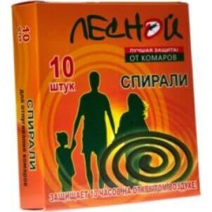 Спирали от комаров Лесной 10 шт.