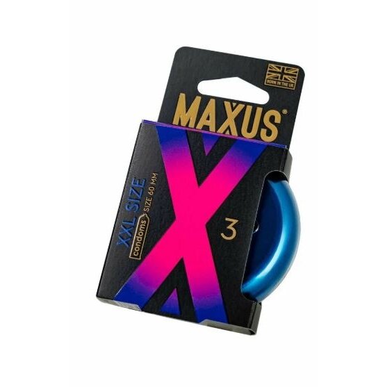 Презервативы Maxus гладкие увеличенные XXL 3 шт.
