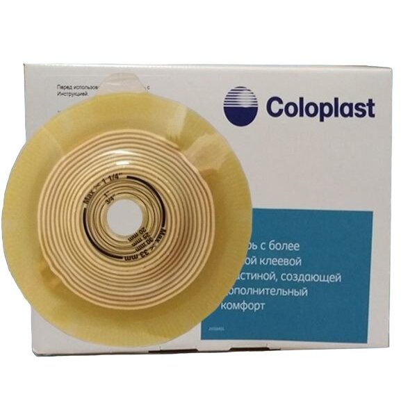 Пластина конвексная Coloplast Альтерна (Alterna) нового поколения вырезаемое отверстие 15-43 мм фланец 60 мм арт. 177500/46769