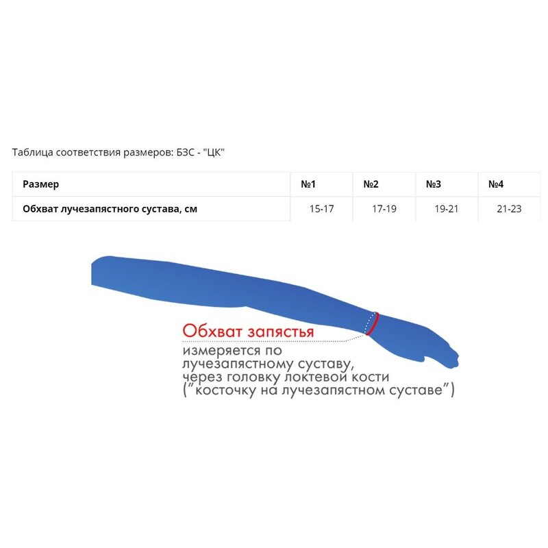 Бандаж эластичный для лучезапястного сустава фиксирующий ЛПП Фарм кремовый размер 4
