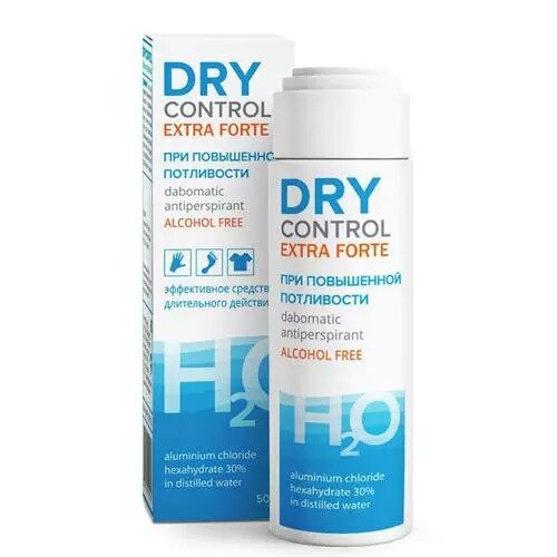 Антиперспирант Dry Control Extra Forte 30% от обильного потоотделения без спирта 50 мл дабоматик
