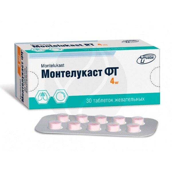 Монтелукаст ФТ таблетки жевательные 4 мг 30 шт.