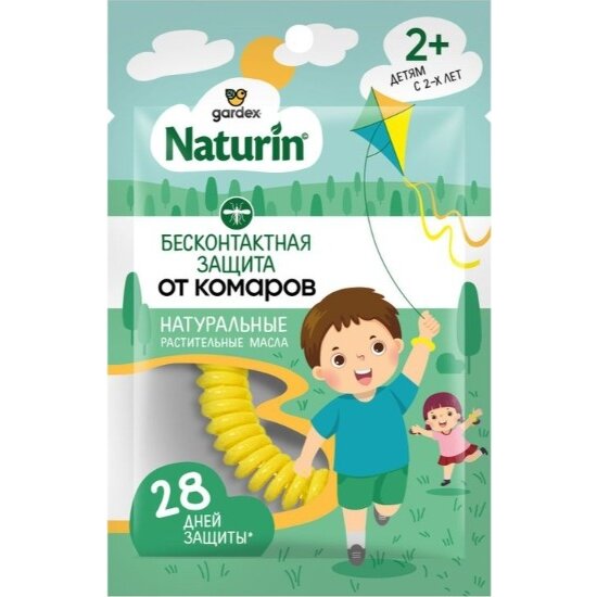 Браслет для детей с 2 лет Gardex Naturin от комаров 1 шт. арт. GR0001