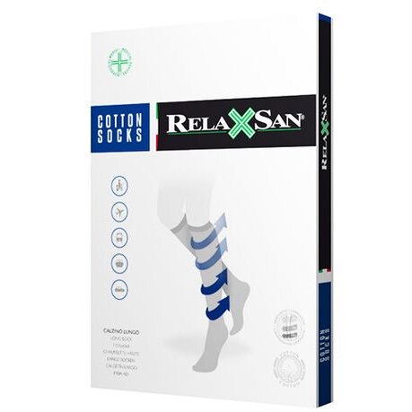 Гольфы Релаксан Cotton socks мужские 18-22 мм размер 5 хлопковые черные