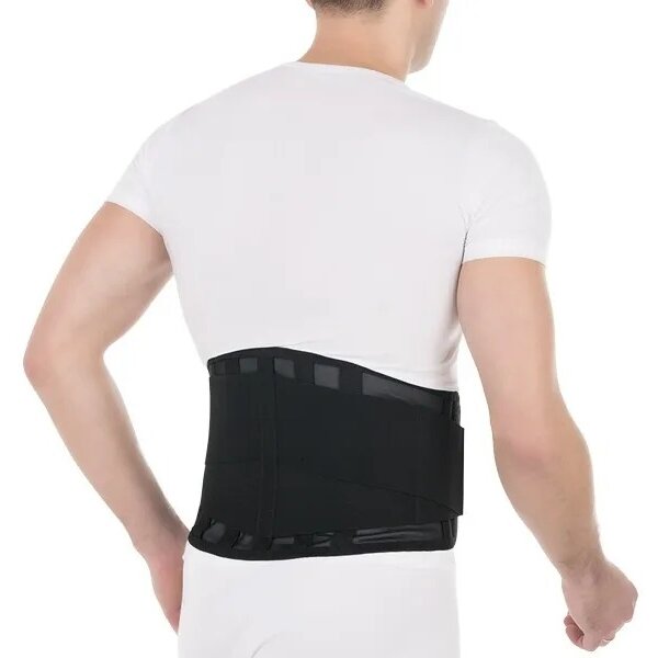 Корсет ортопедический на пояснично-крестцовый отдел позвоночника Тривес Т.58.05 (Т-1555) черный р.M