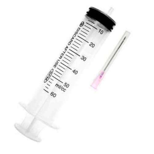 Шприц трехкомпонентный Vogt Medical с приложенной иглой 1,2х40 мм 18G 50 мл