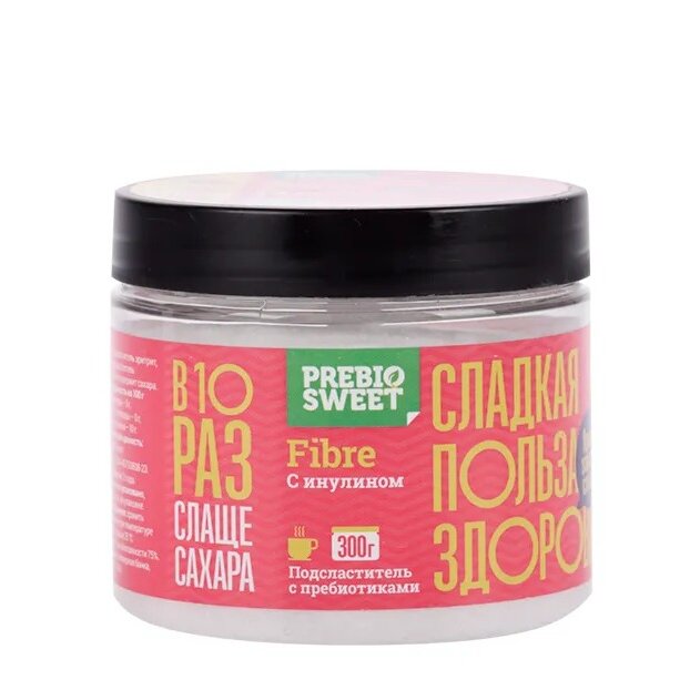 Подсластитель с пребиотиками Пребиосвит (Prebiosweet) Fibre с инулином 0 калорий 300 г