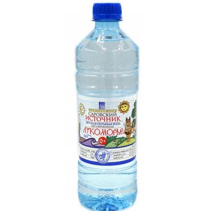 Вода питьевая негазированная Саровский источник Лукоморье 0,6 л