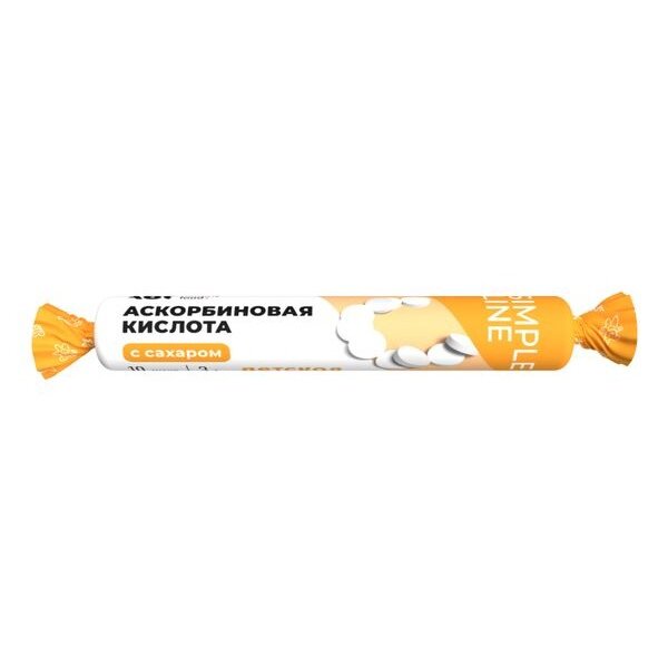 Аскорбинка детская ABC Healthy Food без аромата таблетки жевательные 3 г 10 шт.