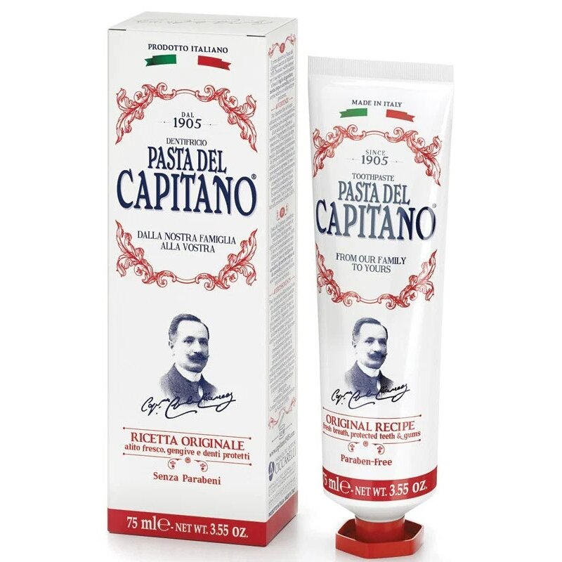 Паста зубная Pasta del capitano оригинальный рецепт 75 мл