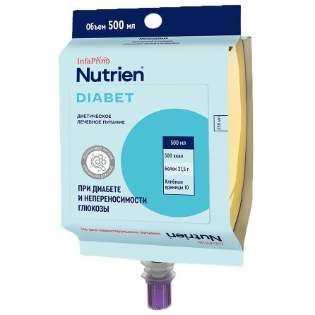 Диетическое лечебное питание Нутриэн Диабет жидкое с нейтральным вкусом 500 мл