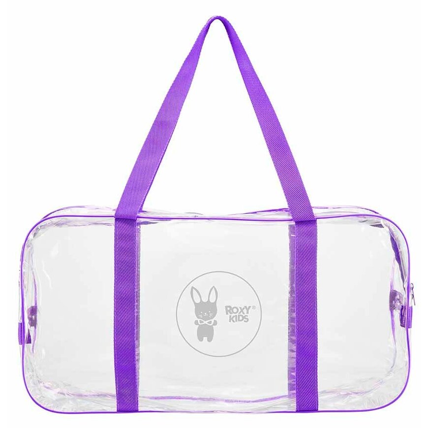 Сумка в роддом Рокси Кидс (Roxy-Kids) арт. RKB-011 прозрачная фиолетовый