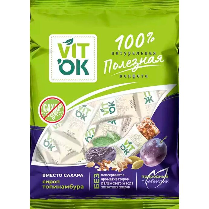 Vitok конфеты неглазированные с топинамбуром 150 г