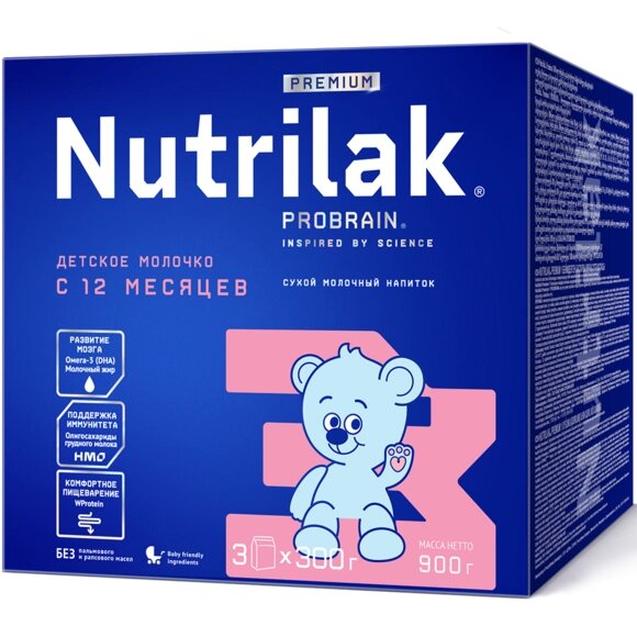 Напиток сухой молочный Nutrilak Premium 3 Детское молочко 900 г