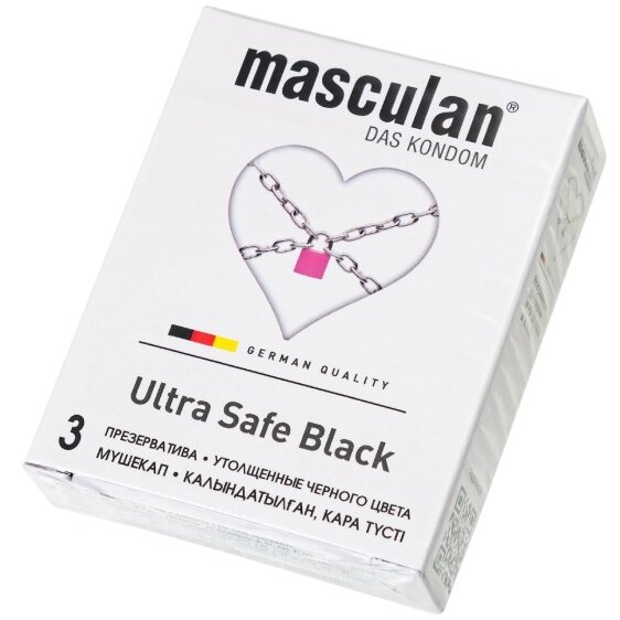 Masculan презервативы masculan 4 ultra №3 ультрапрочные черные