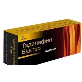Тадалафил Бактэр таблетки 5 мг 14 шт.