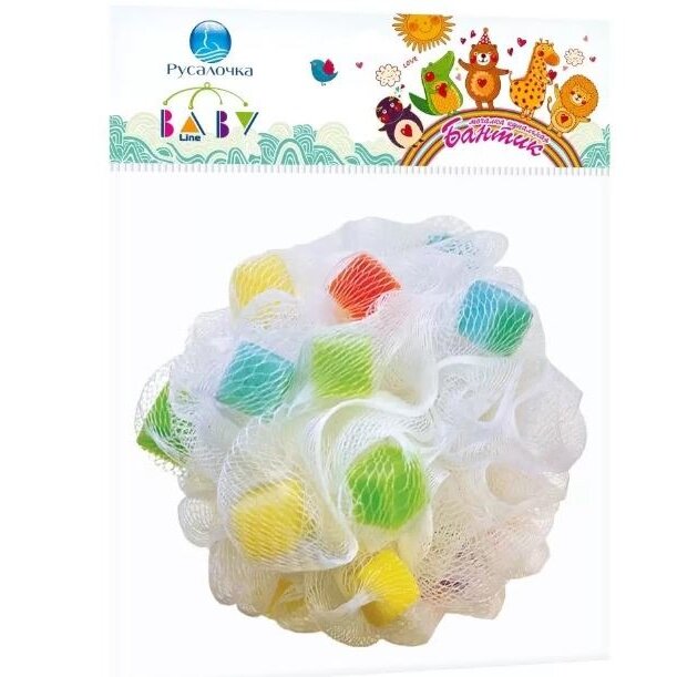 Мочалка купальная baby line Русалочка