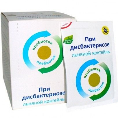 Коктейль льняной При дисбактериозе Компас здоровья 10 г
