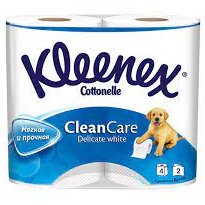 Туалетная бумага Kleenex Delicate белая рулон 4 шт.