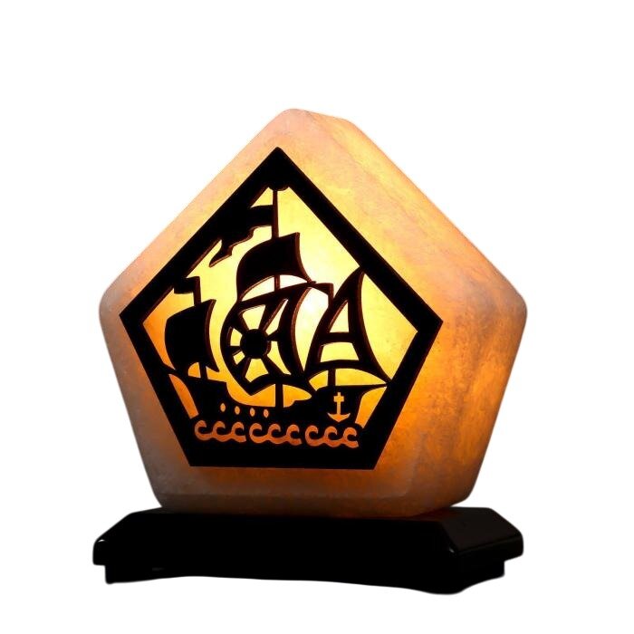 Светильник соляной Корабль малый белый 1,4-1,7 кг