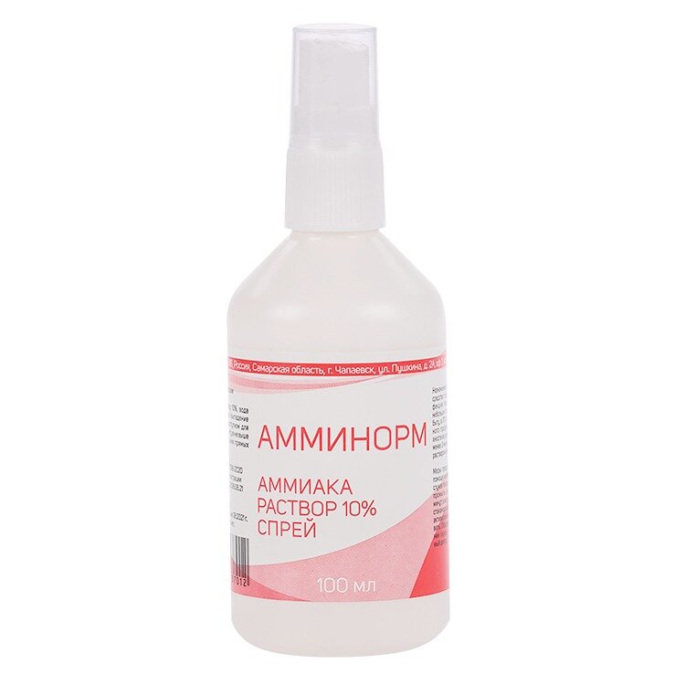 Амминорм Аммиак спрей 10% 100 мл