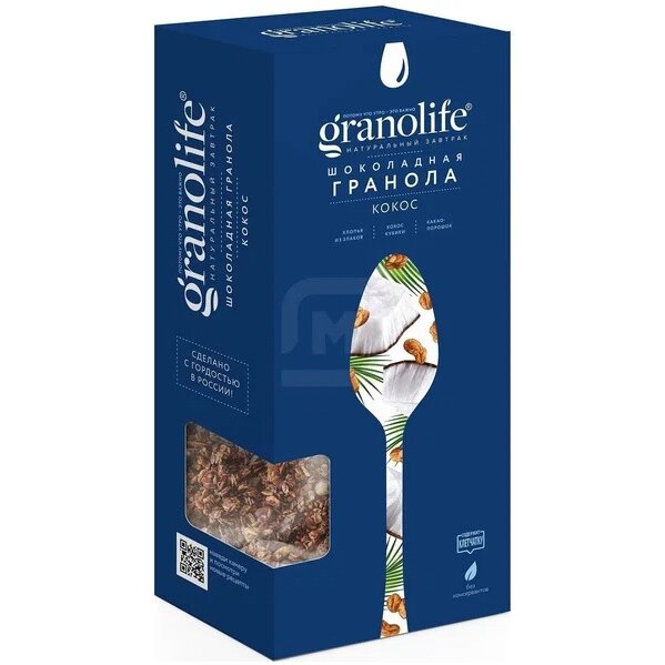 Гранола Granolife шоколад/кокос 400 г