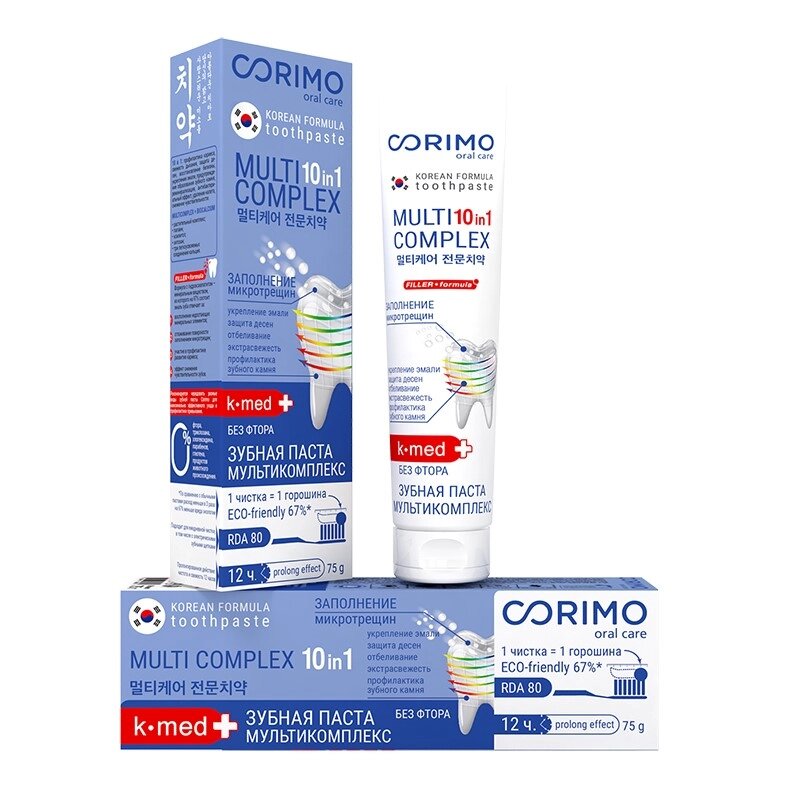 Зубная паста Corimo профилактическая мультикомплекс 10 в 1 75 г