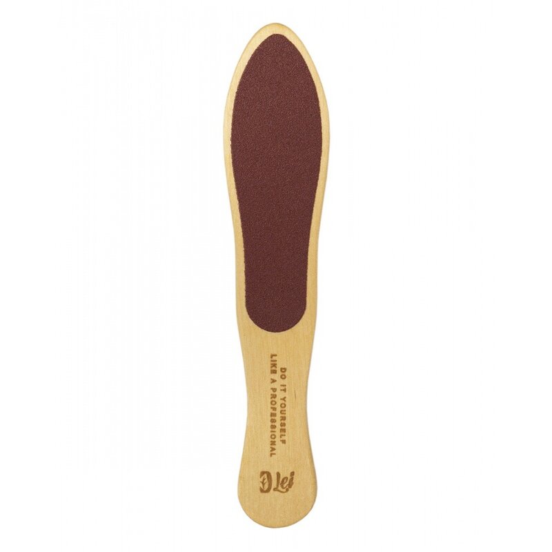 Терка Lei арт.405021 абразивная педикюрная деревянная 2-сторонняя