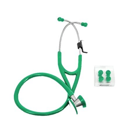 Стетоскоп медицинский AmRus 04-AM420 двусторонний зеленый