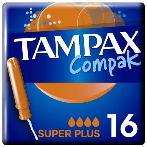 Тампоны Tampax Compak Super Plus Duo с аппликатором 16 шт.