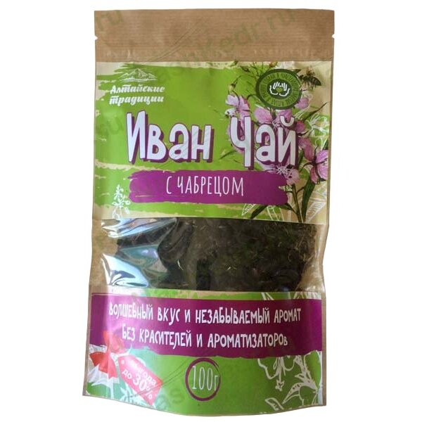 Иван-чай с чабрецом ферментированный крафт-пакет 100 г