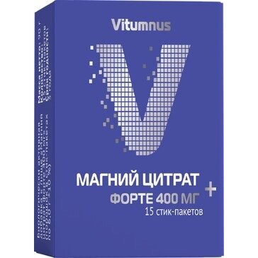 Магний цитрат форте Vitumnus стики 15 шт.