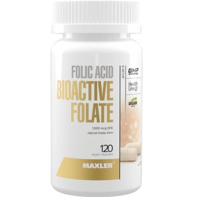 Фолиевая Кислота Макслер (Maxler) Макслер Биоактивный Фолат капсулы 120 шт.
