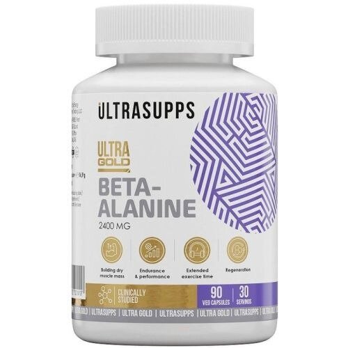 Бета-аланин UltraSupps Ultra Gold капсулы 90 шт.