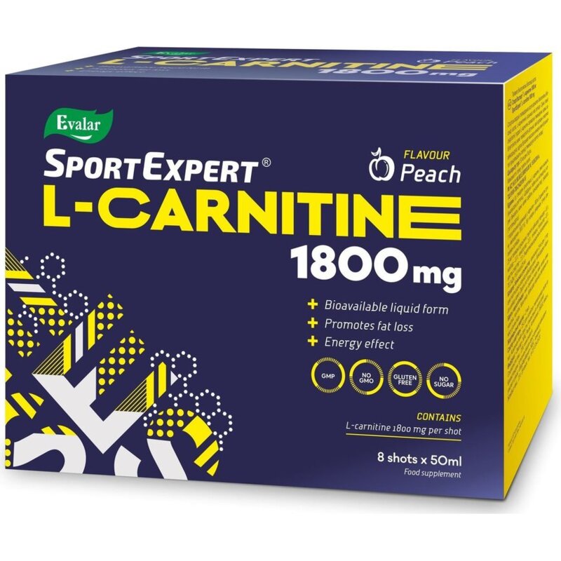 СпортЭксперт L-карнитин раствор 1800 мг флакон 50 мл 8 шт.