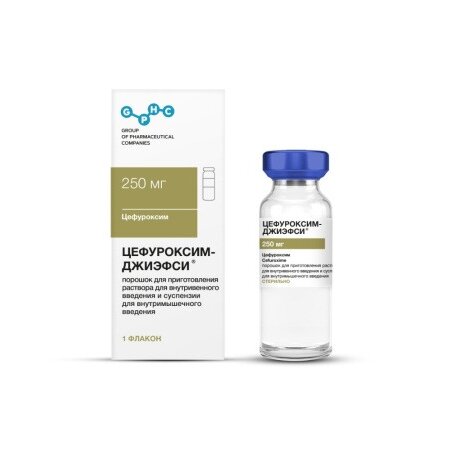 Цефуроксим-Джиэфси порошок 250 мг 1 шт.
