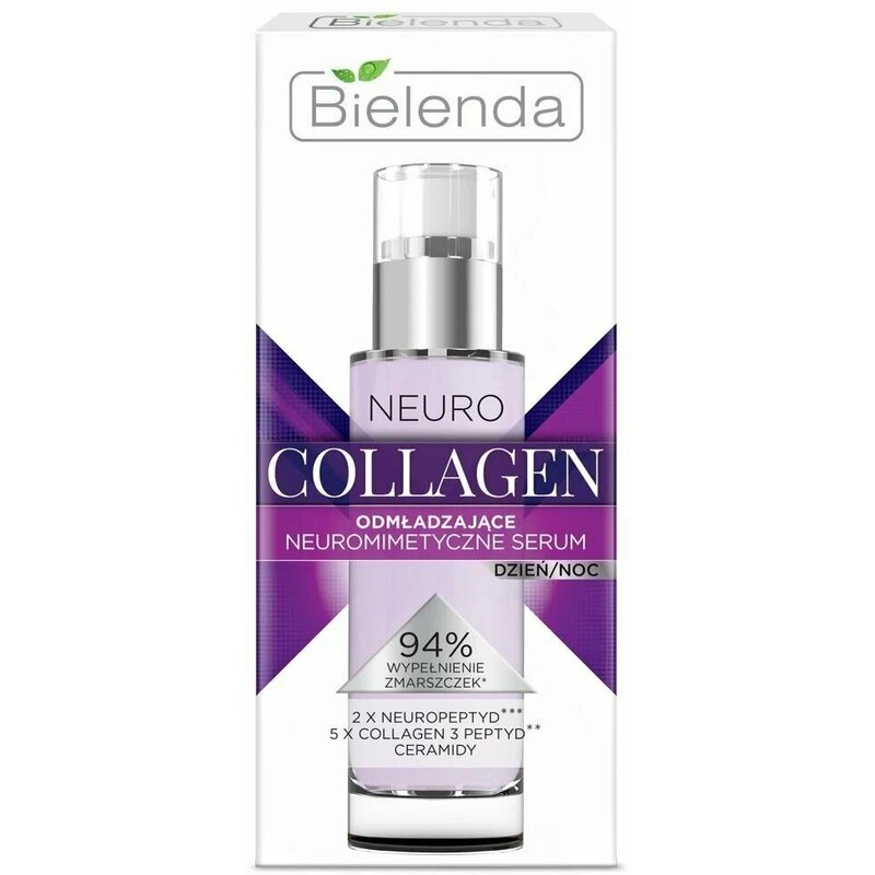 Сыворотка для лица дневная/ночная Bielenda Neuro Collagen пептидная 30 мл