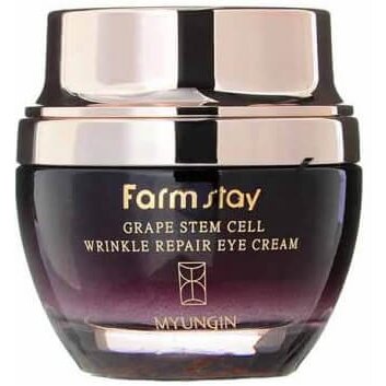Крем для глаз FarmStay Grape Stem Cell Wrinkle Repair Eye Cream 50 мл восстанавливающий с фито-стволовыми клетками винограда