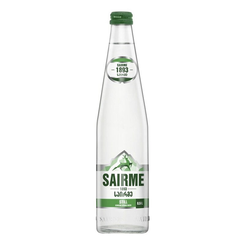 Вода питьевая родниковая Саирме стекло 0,5 л