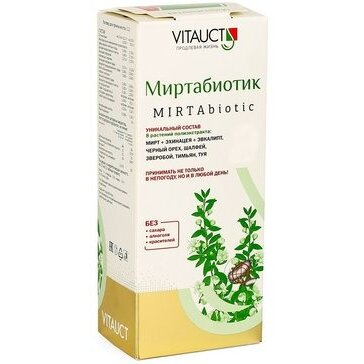 Vitauct Миртабиотик раствор для приема внутрь природный антибиотик 100 мл