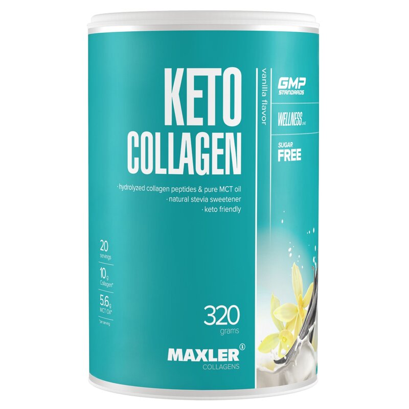 Кето коллаген Макслер (Maxler) гидролизованный вкус Ваниль 320 г