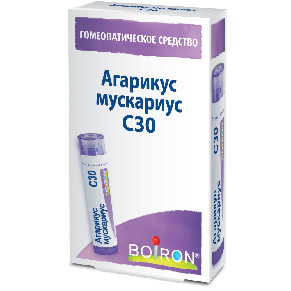 Агарикус мускариус гранулы гомеопатические С30 4 г