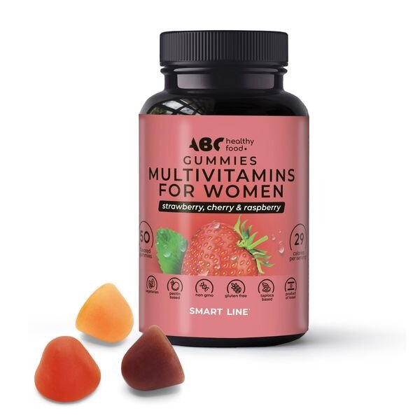 Мультивитамины комплекс для женщин ABC Healthy Food вкус фруктов и ягод пастилки жевательные 4 г 50 шт.