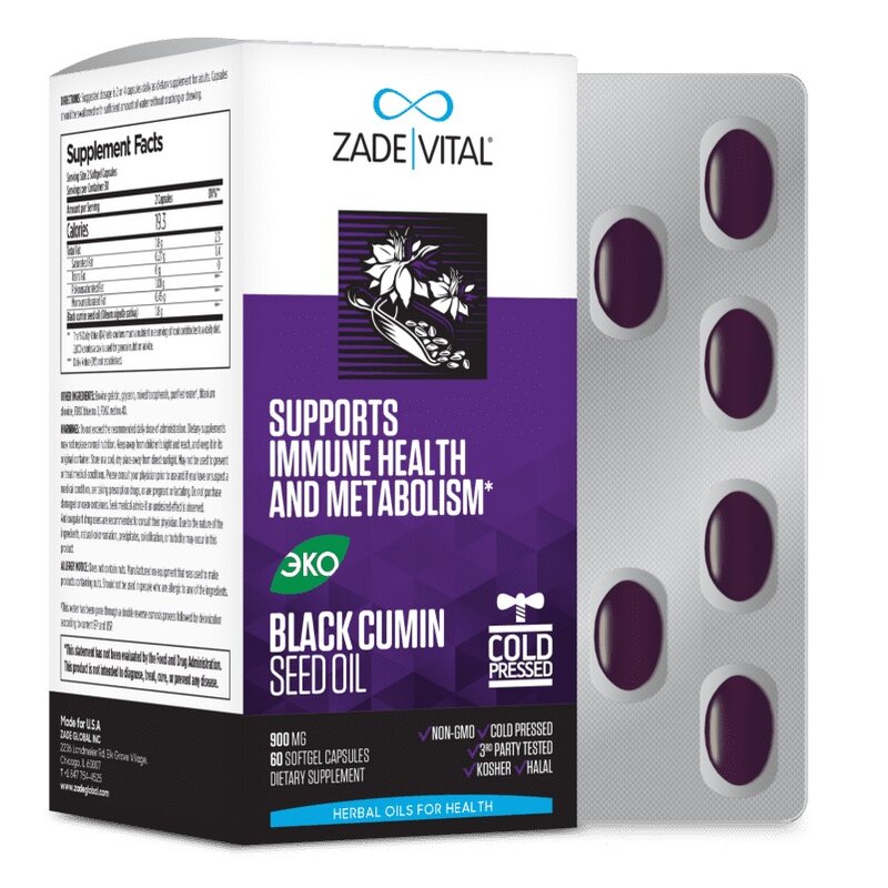 Масло черного тмина Заде Витал (Zade Vital) капсулы 60 шт.