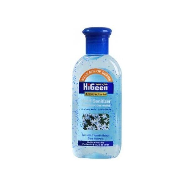 Гель HiGeen для рук антибактериальный с витаминами голубые цветы 50 мл