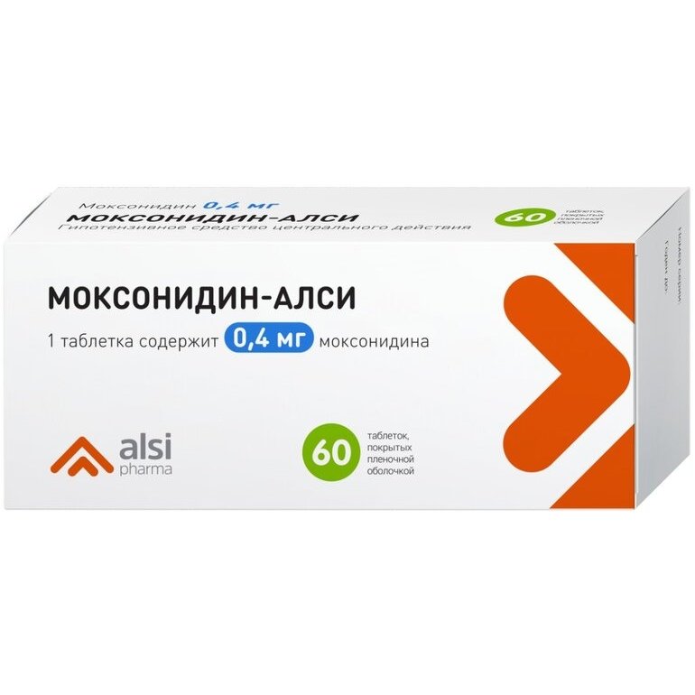 Моксонидин-Алси таблетки 0,4 мг 60 шт.