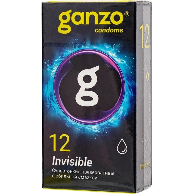 Презервативы Ganzo Invisible гладкие супертонкие 12 шт.