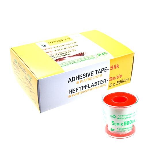 Лейкопластырь SFM-Plaster медицинский шелковая основа 5х500 см