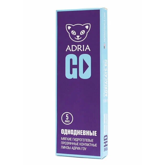 Линзы контактные Adria/Адриа GO (8.6/-0,50) 5 шт.